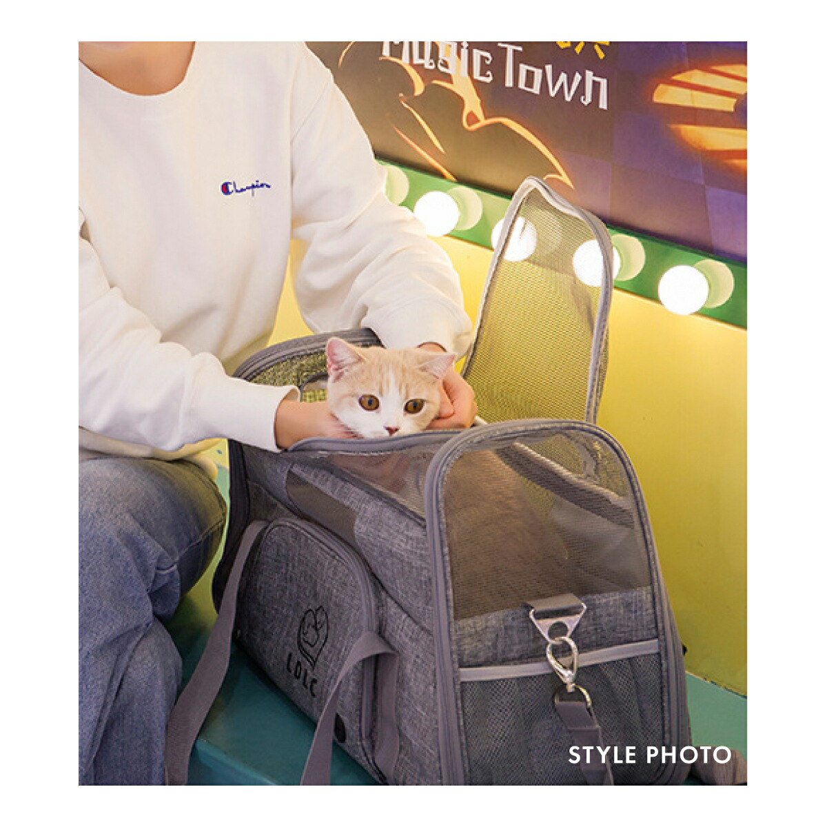 ペットキャ折りたたみ バッグ 2WAY ショルダー バック 猫 旅行 ペットキャリーバッグ 避難 ドライブ 犬 移動 メッシュ 8KG以下 小型犬 安全 軽量 病院 