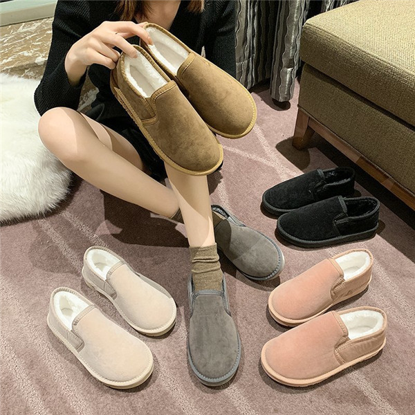 ェイクファー ムートン ショート ブーツ スニーカー ぺたんこ 防寒 暖かいもこもこ 裏起毛 レディース 冬靴 ファー ボア モカシン 