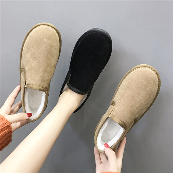 ェイクファー ムートン ショート ブーツ スニーカー ぺたんこ 防寒 暖かいもこもこ 裏起毛 レディース 冬靴 ファー ボア モカシン 