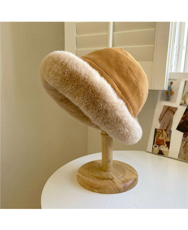 送料無料 裏起毛帽子 レディース バケットハット 冬 サファリハット 暖かい 裏起毛 小顔 ムートン 裏起毛バケットハット 帽子 女優帽 裏ボア 漁師帽 ハット 