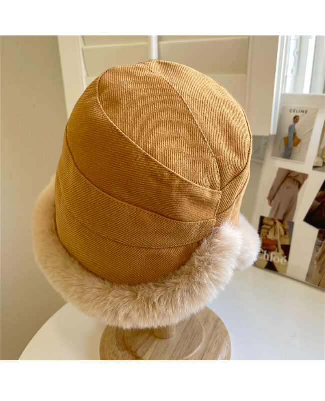 送料無料 裏起毛帽子 レディース バケットハット 冬 サファリハット 暖かい 裏起毛 小顔 ムートン 裏起毛バケットハット 帽子 女優帽 裏ボア 漁師帽 ハット 