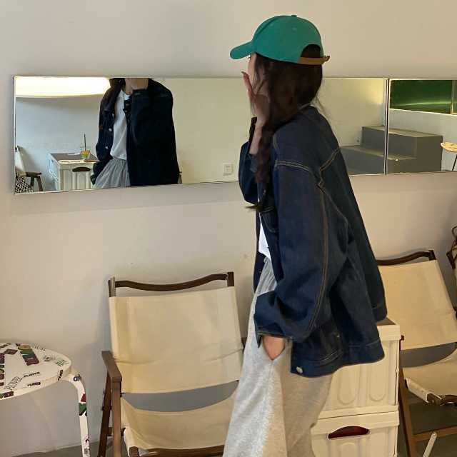 アウター デニム ジャケット デニムジャケット レディース ライトアウター キレセク 襟付き 長袖 羽織 ミディアムジャケット カジュアル 