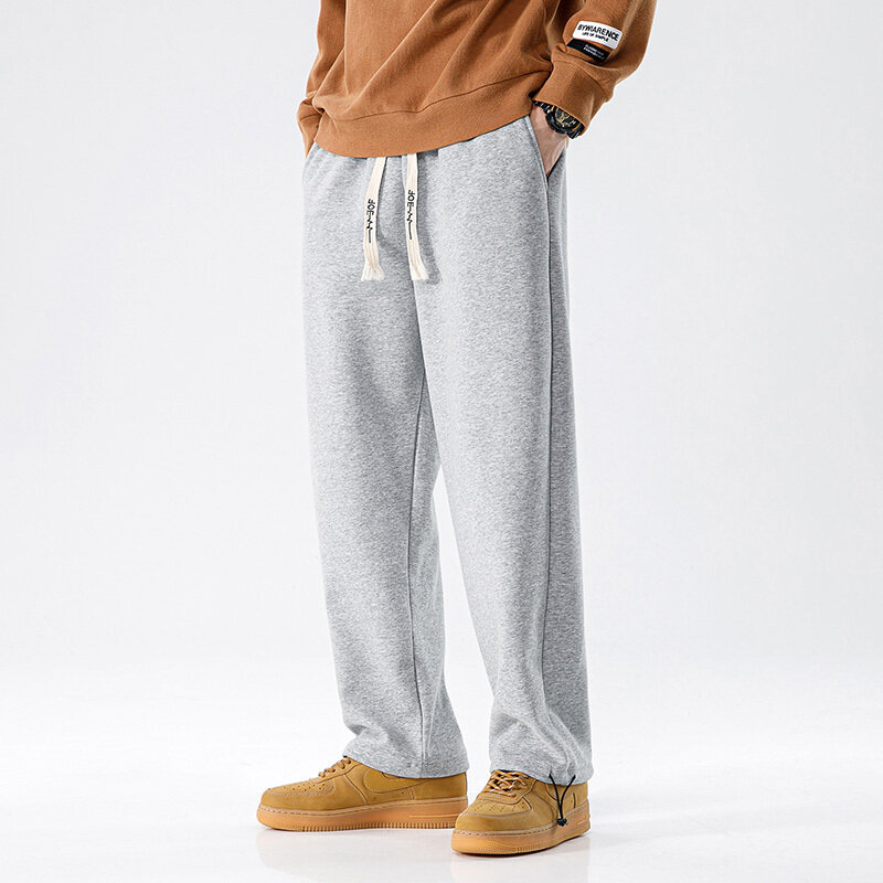 スウェットパンツ 2WAY 裾調節可能 ドローコード付き ストレート ジャージパンツ 部屋着 楽々 ユニセックス 定番 カジュアルパンツ ルームウエア 