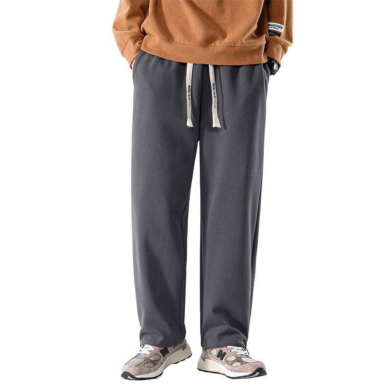スウェットパンツ 2WAY 裾調節可能 ドローコード付き ストレート ジャージパンツ 部屋着 楽々 ユニセックス 定番 カジュアルパンツ ルームウエア 