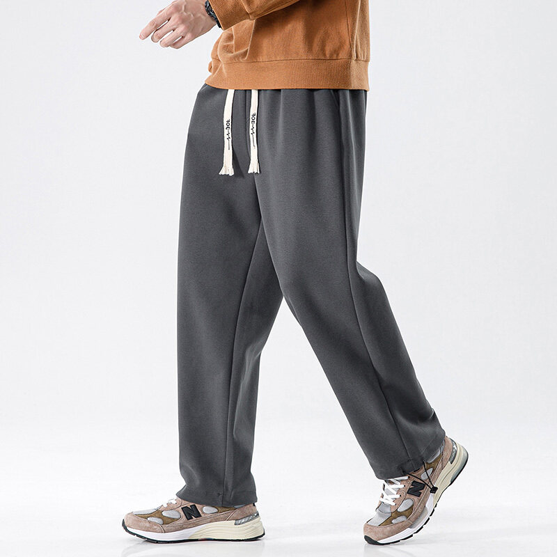 スウェットパンツ 2WAY 裾調節可能 ドローコード付き ストレート ジャージパンツ 部屋着 楽々 ユニセックス 定番 カジュアルパンツ ルームウエア 