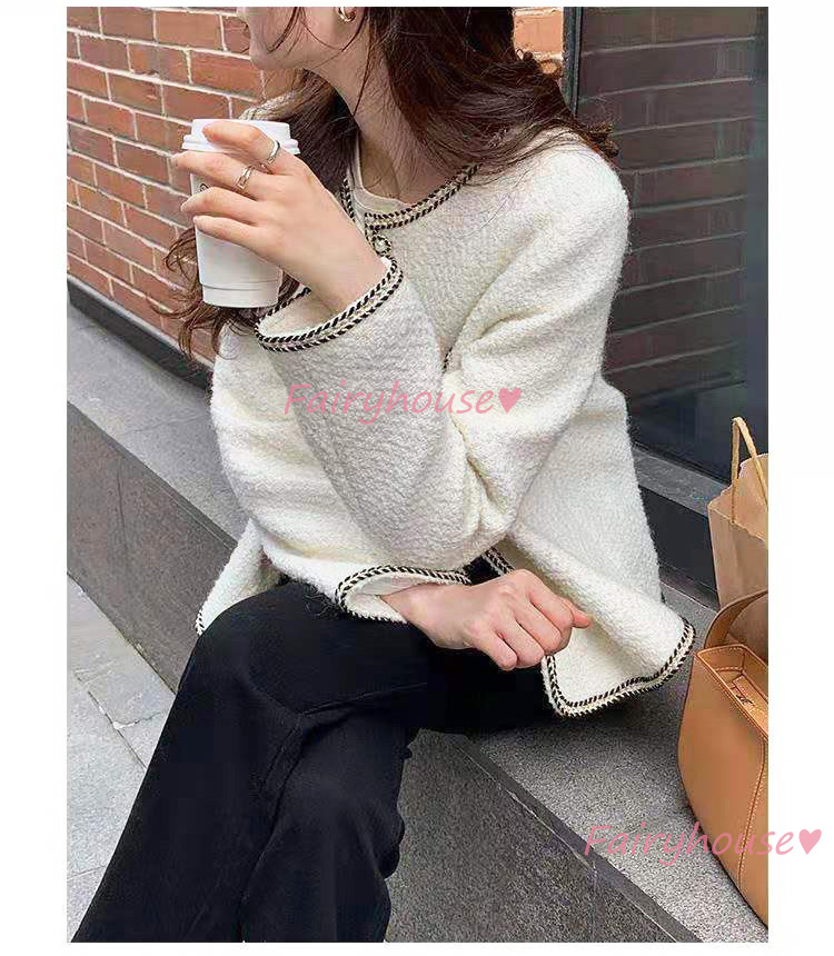 ツイードジャケット レディース 40代 長袖ノーカラージャケット 黒ショット丈ツイードコート 春コートアウター 卒業式30代 秋服 50代 大人韓国風 通勤OL 入学式 