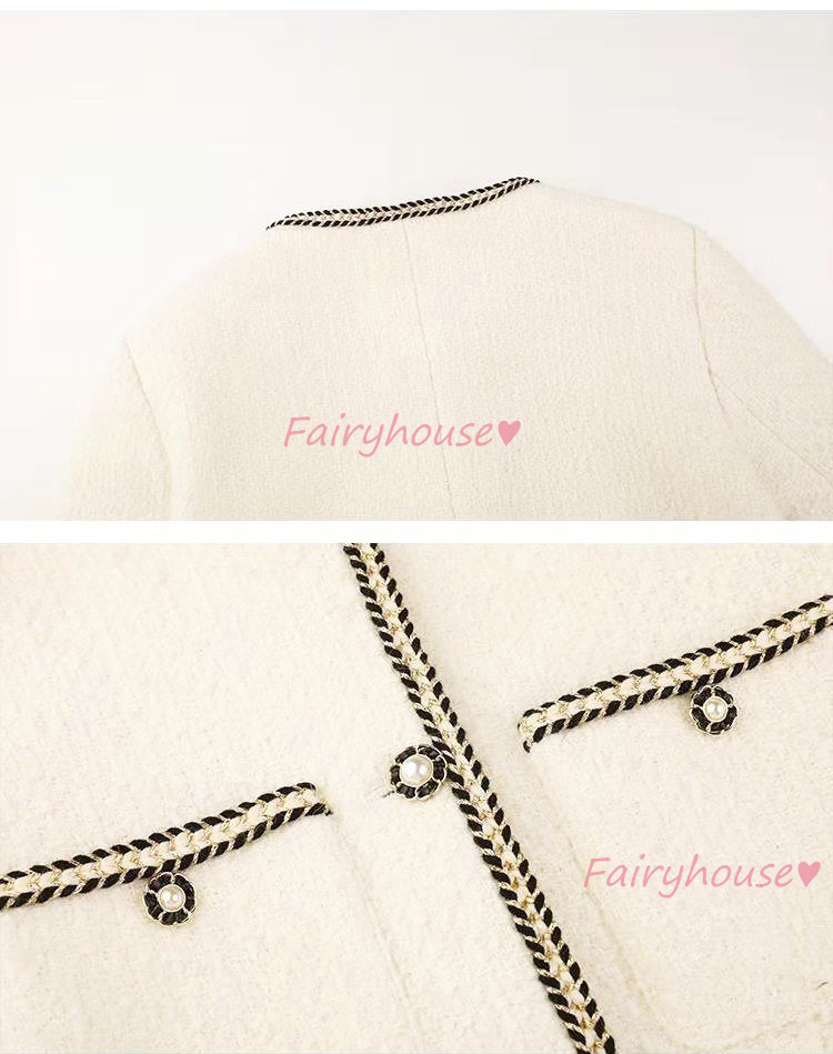 ツイードジャケット レディース 40代 長袖ノーカラージャケット 黒ショット丈ツイードコート 春コートアウター 卒業式30代 秋服 50代 大人韓国風 通勤OL 入学式 