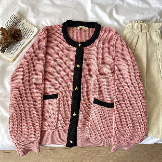 送料無料 カーデ 厚手ニット レディース ニットカーディガン ボタン付き 50代 厚手 コーディガン 秋 カーディガン オフィス 春 ニットカーデ 30代 40代 