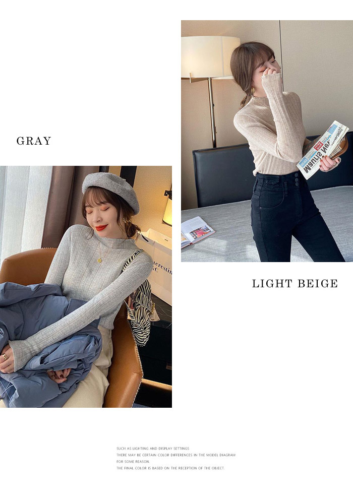 ニットトップス レディース 秋 冬 秋冬 黒 ホワイト ニット 無地 30代 リブニット ブラック レッド ベージュ 40代 セーター 20代 白 送料無料 グレー 長袖 