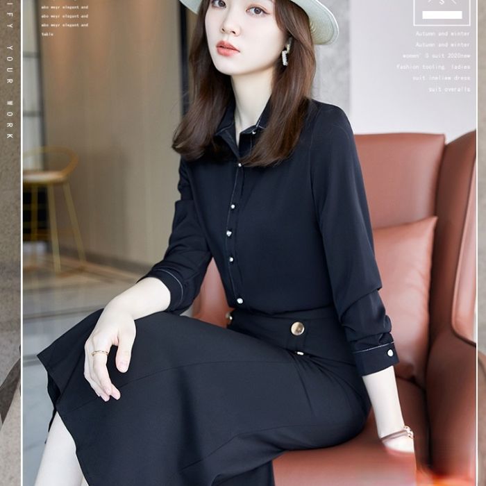 レディース シャツ オフィスシャツ 2色選び トップス Vネック カジュアル風 秋冬 きれいめ ブラウス 長袖 オシャレ 着痩 