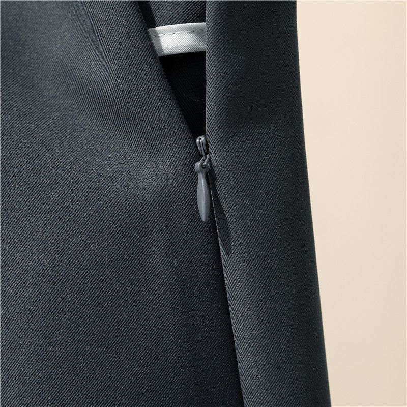 お取り寄せ商品 スカート レディース タイトスカート 3COLORS S-2XL スーツ風 ミディアム丈 ハイウエスト サッシュベルト付け ファスナー スリット シンプル 