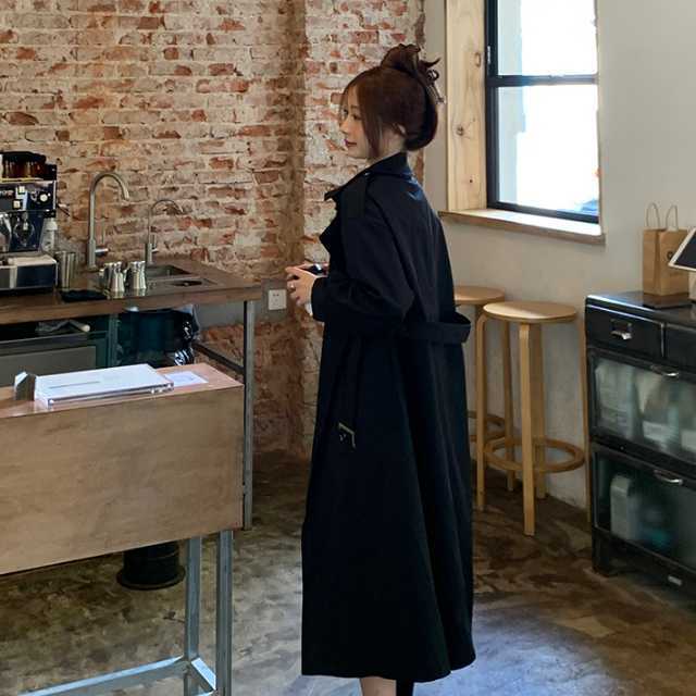 アウター コート トレンチコート ジャケット ロングジャケット マキシ 秋アウターロング丈 上着 カジュアル キレセク 通勤 ベルト レディース 春 秋 