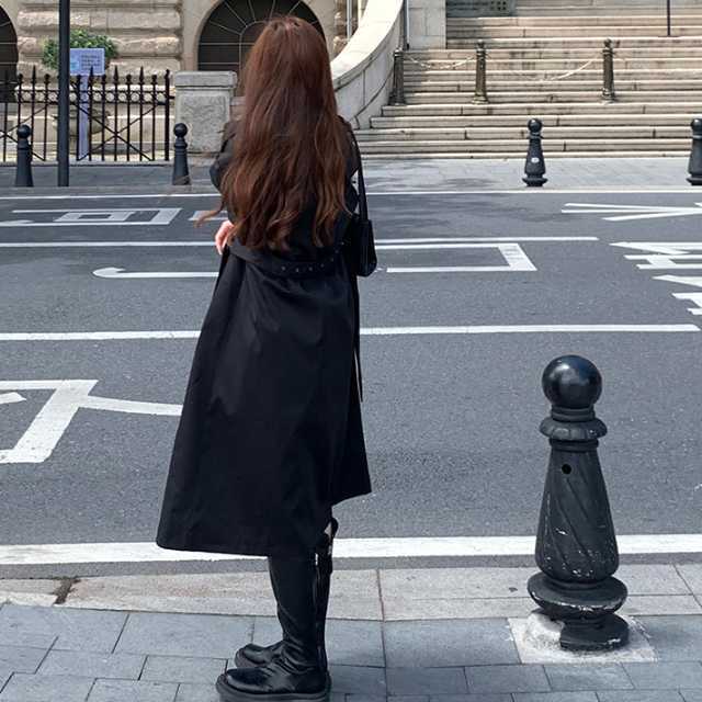 アウター コート トレンチコート ジャケット ロングジャケット マキシ 秋アウターロング丈 上着 カジュアル キレセク 通勤 ベルト レディース 春 秋 