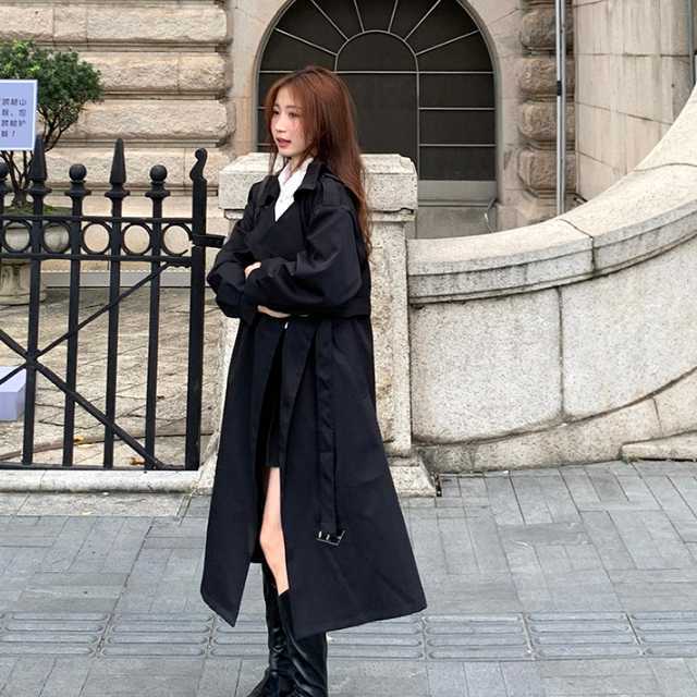 アウター コート トレンチコート ジャケット ロングジャケット マキシ 秋アウターロング丈 上着 カジュアル キレセク 通勤 ベルト レディース 春 秋 
