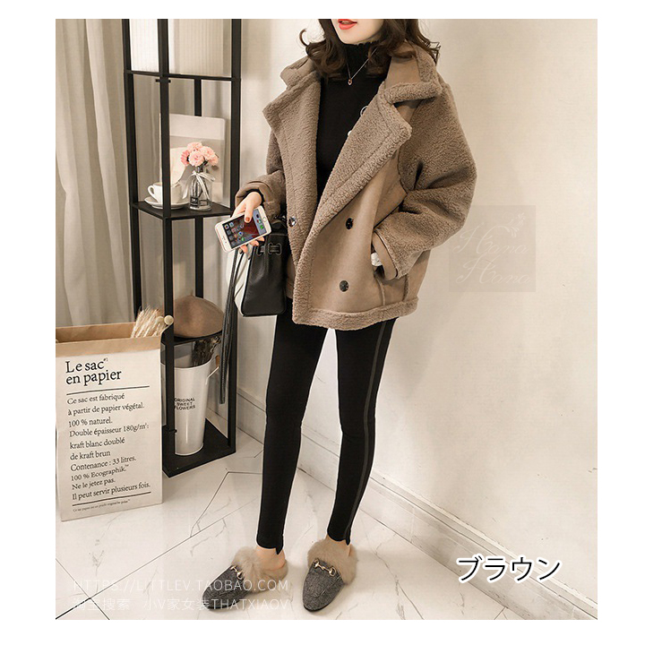 ムートンコート ムートンジャケット ムートン ライダースジャケット ボア フェイクファー レディース あすつく ゆったり 体型カバー 秋冬 送料無料 