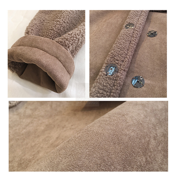 ムートンコート ムートンジャケット ムートン ライダースジャケット ボア フェイクファー レディース あすつく ゆったり 体型カバー 秋冬 送料無料 