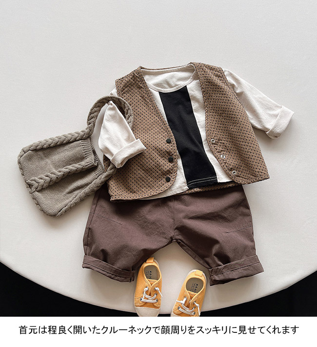 送料無料 長袖シャツ キッズ カットソー 配色 クルーネック 通学 通気性 ユニセックス ゆったり 通園 子供服 春秋 柔らかい シンプル 