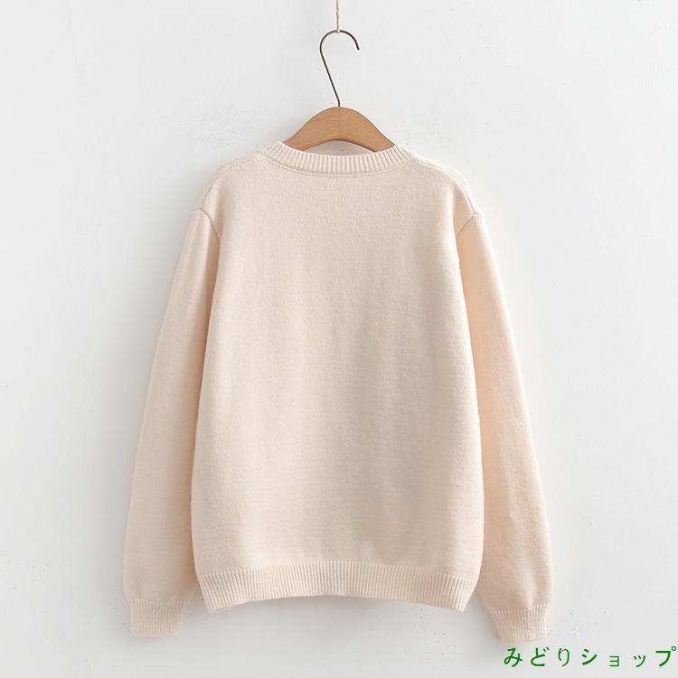 アウター カーディガン ニット 花柄 長袖 森ガール レディース 