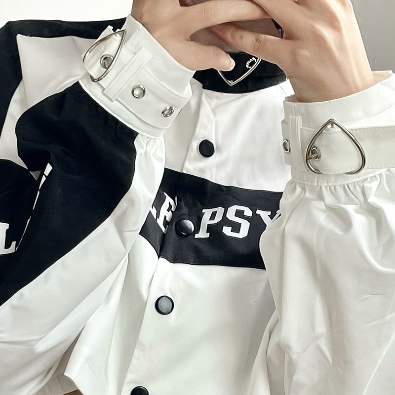 ショート丈 レージャケット ロゴ 英文字 ブルゾン ミニ丈 原宿系 Y2K ストリート ダンス 韓国 渋谷系 レディース HIPHOP 衣装 K-POP 