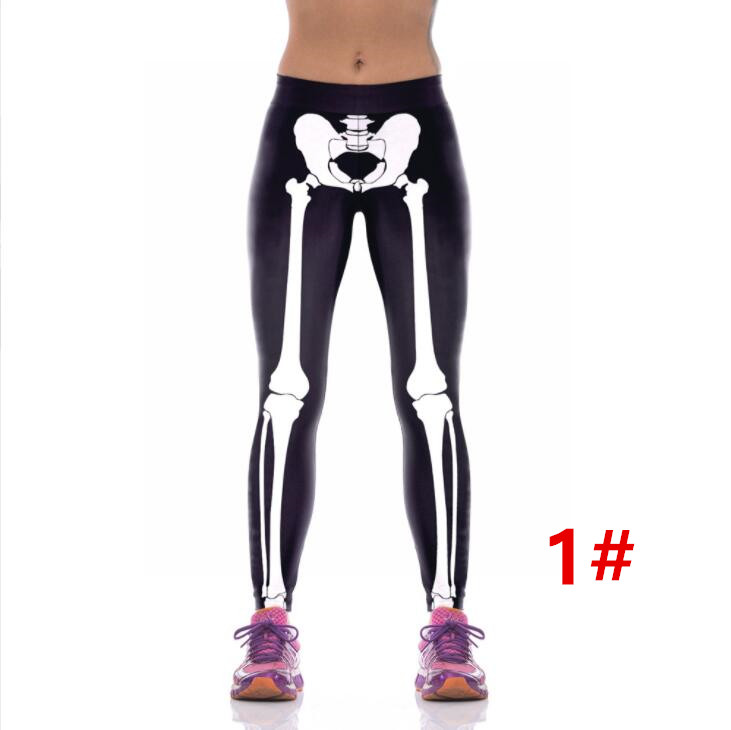 ハロウィンヨガパンツ ヒップアップ トレーニング フィットネス エアロビクス ズボン 美脚 ズボン ダンス衣装 エアロビクスウェア ランニングウェア 