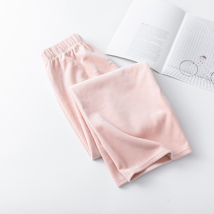 無地 ワイドパンツ ロングパンツ ニット風 ストレート ハイウエスト 着痩せ 春秋 お洒落 カジュアル エレシルエット ゆったり 