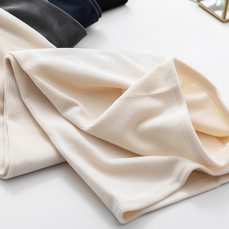 無地 ワイドパンツ ロングパンツ ニット風 ストレート ハイウエスト 着痩せ 春秋 お洒落 カジュアル エレシルエット ゆったり 