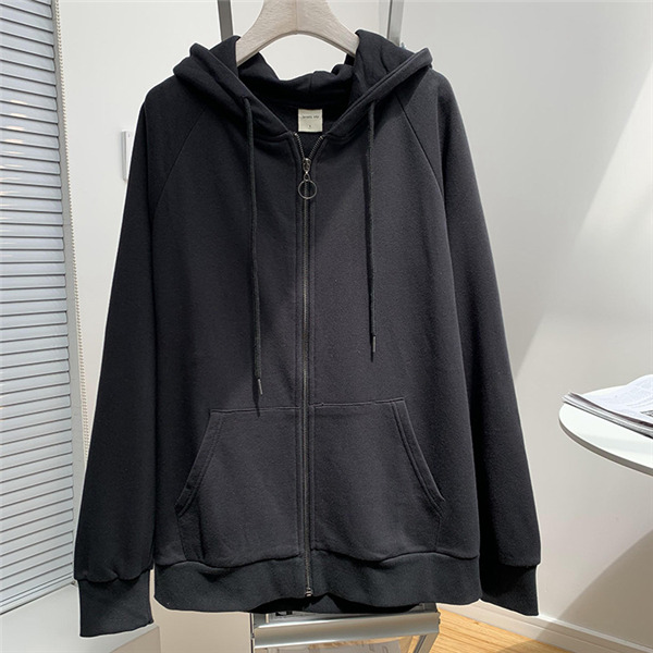 ジップレディース トップス 前開き ジップアップ 長袖 無地 羽織り カジュアル アウター ゆったり フード付き 体型カバー 