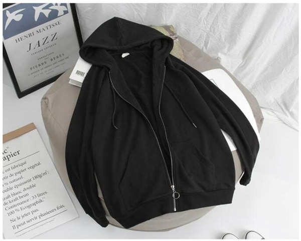 ジップレディース トップス 前開き ジップアップ 長袖 無地 羽織り カジュアル アウター ゆったり フード付き 体型カバー 