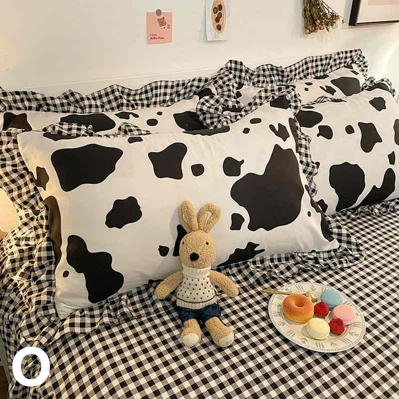 お取り寄せ商品 枕カバー 48CMX74CM 18COLORS 2枚セット まくらカバー かわいい柄 かわいいフリル 長方形 花柄 フリル付き ピローケース 洗える 抱き枕カバー 