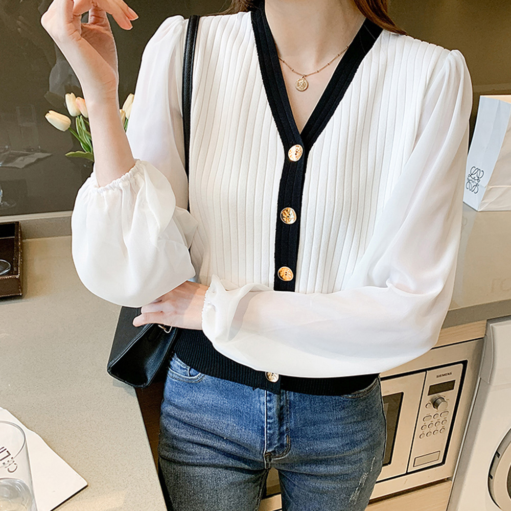 レディース ニットトップス 韓国風 秋服 。可  