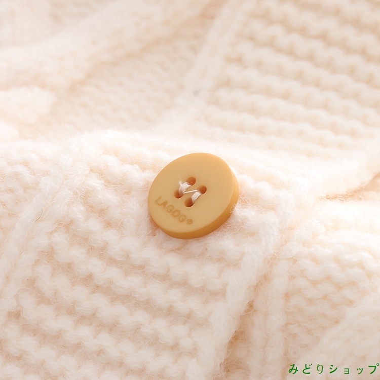 アウター カーディガン ニット ハート 長袖 森ガール レディース 