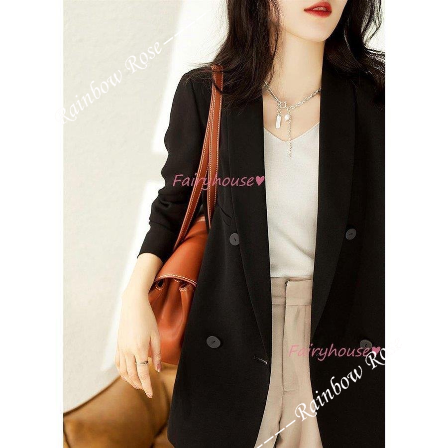 テーラードジャケット レディース 40代 長袖スーツジャケット 黒 ゆったり 通勤OL ゆったりアウター 春コート ブレザーコート カジュアル韓国風 オフィス 春服 