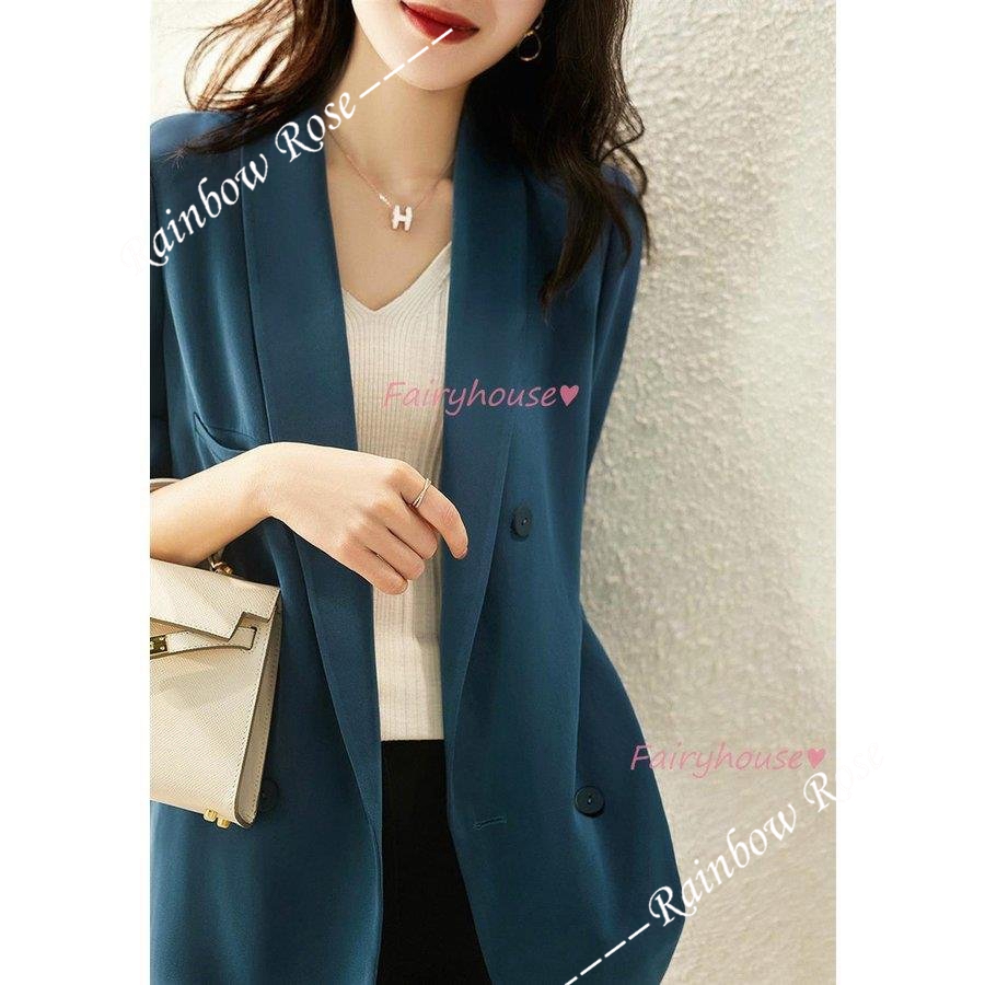 テーラードジャケット レディース 40代 長袖スーツジャケット 黒 ゆったり 通勤OL ゆったりアウター 春コート ブレザーコート カジュアル韓国風 オフィス 春服 