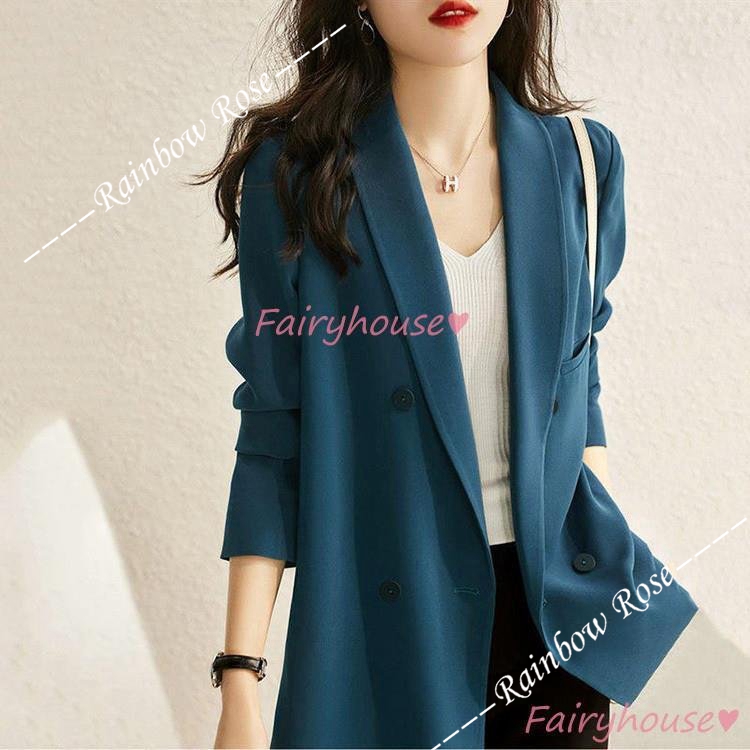 テーラードジャケット レディース 40代 長袖スーツジャケット 黒 ゆったり 通勤OL ゆったりアウター 春コート ブレザーコート カジュアル韓国風 オフィス 春服 