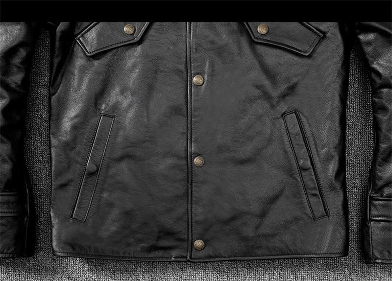 。ジャケット トレンチコート レザージャケット メンズ 革ジャン 。 黒 牛革 秋冬 バイクジャケット 冬服 