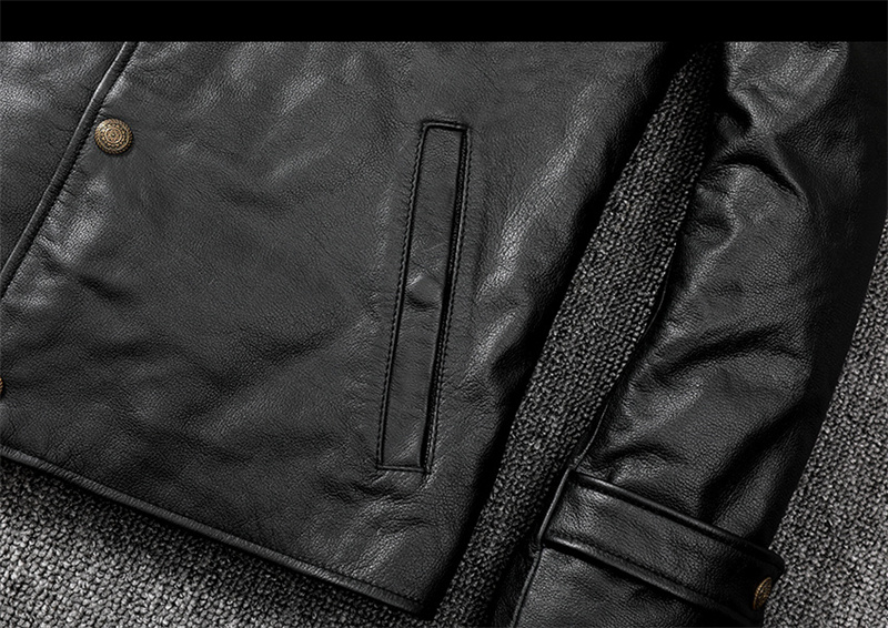 。ジャケット トレンチコート レザージャケット メンズ 革ジャン 。 黒 牛革 秋冬 バイクジャケット 冬服 