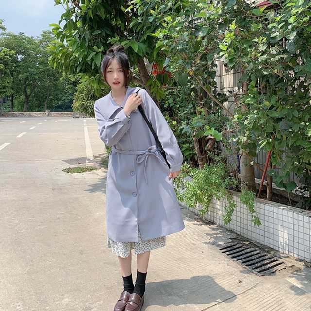 アウター コート トレンチコート ジャケット ロングジャケット りぼん 秋 秋アウターロング丈 通勤 カジュアル 春 マキシ レディース キレセク 上着 