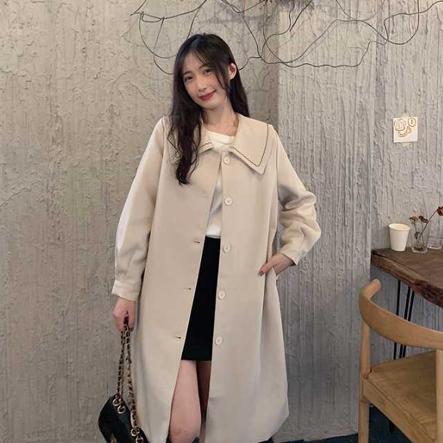 アウター コート トレンチコート ジャケット ロングジャケット りぼん 秋 秋アウターロング丈 通勤 カジュアル 春 マキシ レディース キレセク 上着 