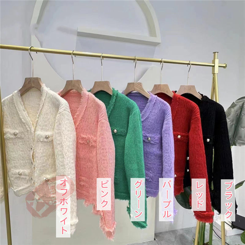 ジャケット レディース 40代 長袖ノーカラージャケット ショット丈ツイードコートアウター 秋服 七五三 結婚式 韓国風 入学式 卒業式 オフィス 送料無料 通勤OL 