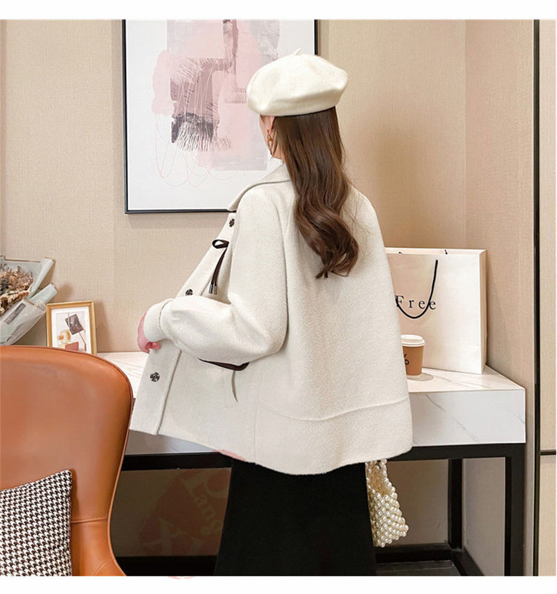 ジャケット レディース 40代 長袖ノーカラージャケット ショット丈ツイードコートアウター 秋服 入学式 韓国風 卒業式 通勤OL 結婚式 七五三 送料無料 オフィス 