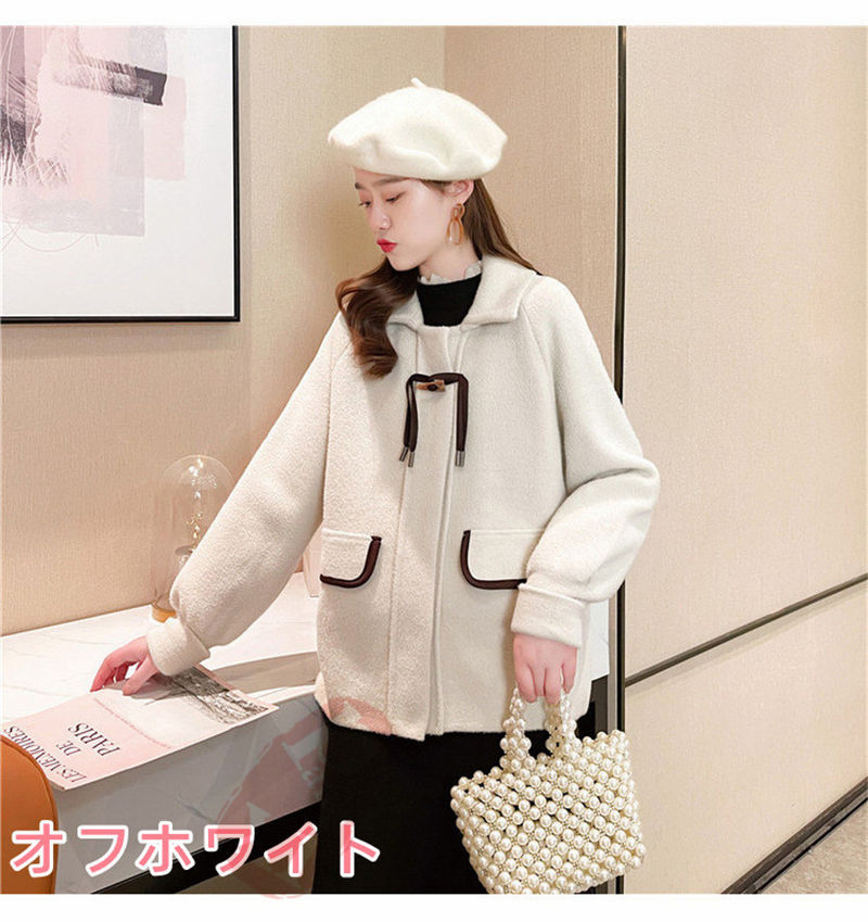 ジャケット レディース 40代 長袖ノーカラージャケット ショット丈ツイードコートアウター 秋服 入学式 韓国風 卒業式 通勤OL 結婚式 七五三 送料無料 オフィス 