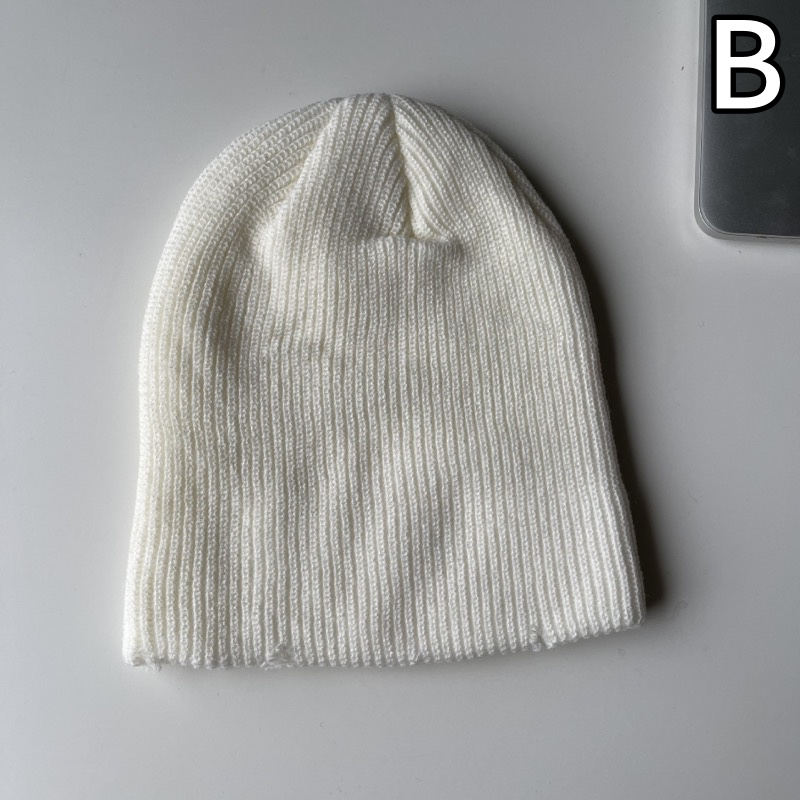 ダメージ ビーニー ニット帽 韓国 ストリート HIPHOP K-POP 衣装 6ACC-221 原宿系 ダンス レディース Y2K オルチャン 