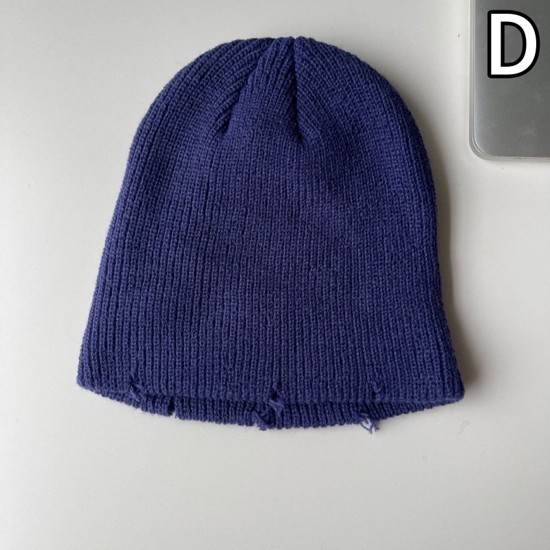 ダメージ ビーニー ニット帽 韓国 ストリート HIPHOP K-POP 衣装 6ACC-221 原宿系 ダンス レディース Y2K オルチャン 