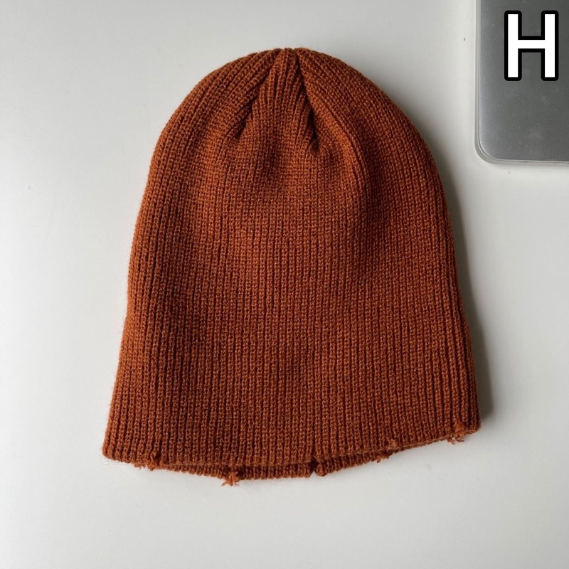 ダメージ ビーニー ニット帽 韓国 ストリート HIPHOP K-POP 衣装 6ACC-221 原宿系 ダンス レディース Y2K オルチャン 