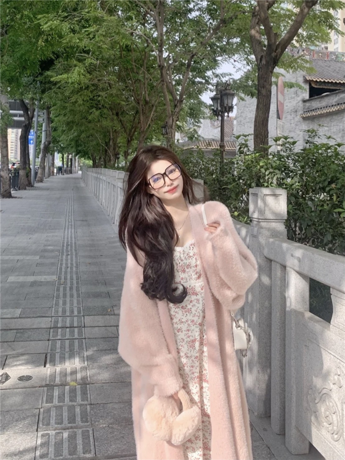 ロングカーディガン コート ファーコート レディース ブルゾン ロングコート 秋冬 通勤 長袖 無地 羽織 ロングカーディガン お洒落 アウター モコモコふんわり 