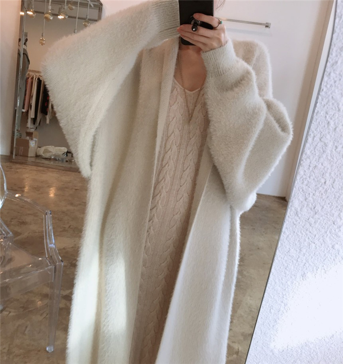 ロングカーディガン コート ファーコート レディース ブルゾン ロングコート 秋冬 通勤 長袖 無地 羽織 ロングカーディガン お洒落 アウター モコモコふんわり 