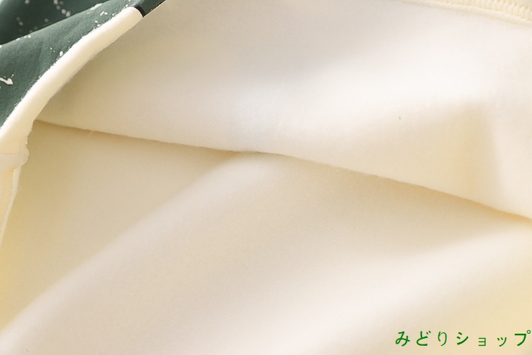 裏起毛 裏ボア 恐竜 角付き 長袖 森ガール レディース 