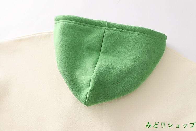 裏起毛 裏ボア 恐竜 角付き 長袖 森ガール レディース 