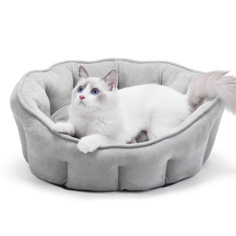 猫 ベッド 猫ハウス 犬ベッド 保温防寒 ペットハウス クッション あったか もこもこ おしゃれ 洗える ペットベッド マット 小型犬 ぐっすり眠れる ソフト 