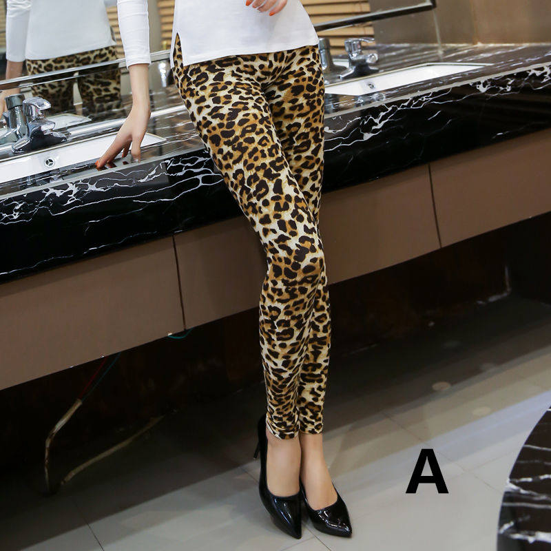 お取り寄せ商品 レギンス レディース タイツ 3COLORS S-3XL 美脚 ストレッチ シマウマ柄 大きいサイズ対応 9分丈 花柄 ストレッチパンツ ヘビ柄 ヒョウ柄 豹柄 